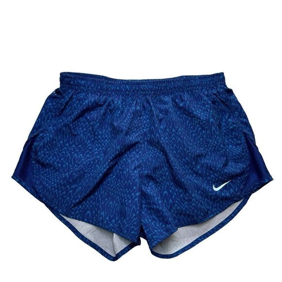 Nike Dri-Fit Running Shorts Blue Patterned Women’s Size XS - Picture 1 of 5